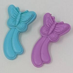 My Little Pony G1 Brush Butterfly Shaped Blue Purple Vintage
